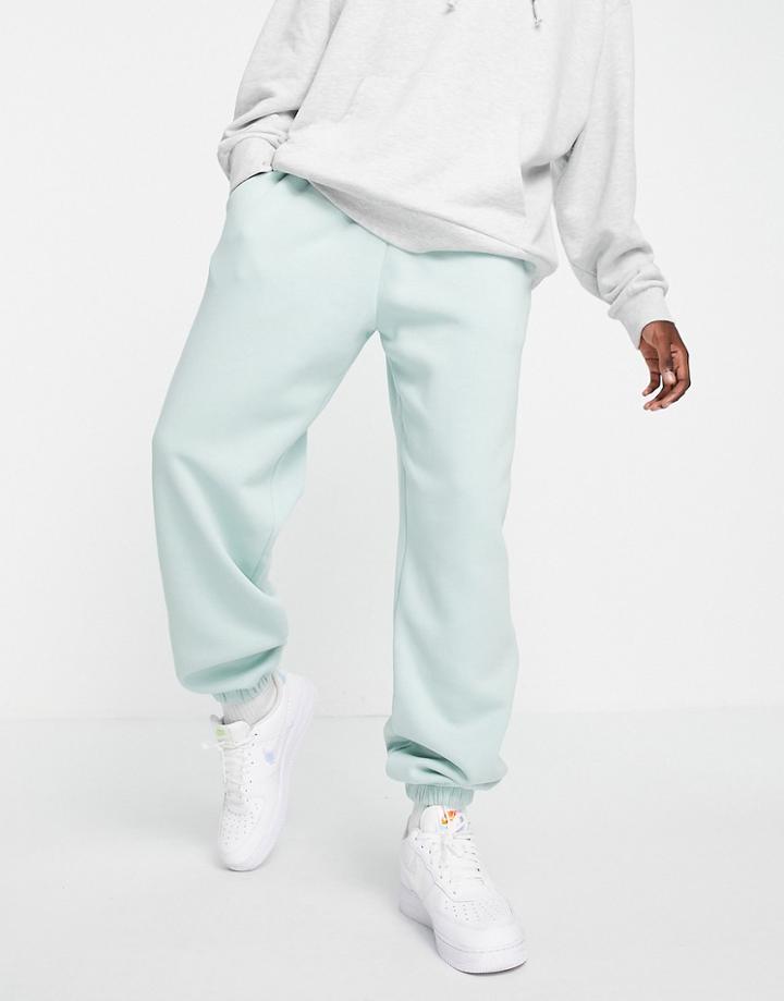 River Island Oversized Sweatpants In Green