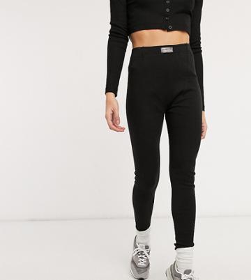 Loose Threads Lounge Leggings In Rib-black