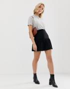 Asos Design Bubble Mini Skirt In Texture - Black