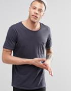 Nudie Worker Pocket T-shirt In Navy - Navy