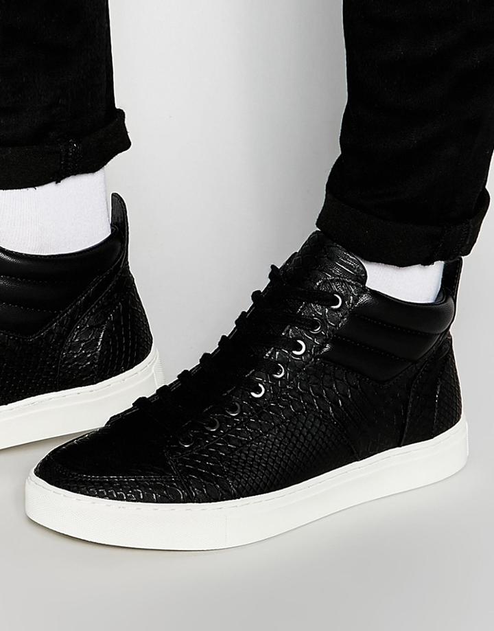 Kurt Geiger Kurtis Hi-top Sneakers - Black