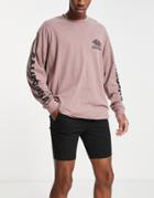 Asos Design Power Stretch Chino Shorts In Black
