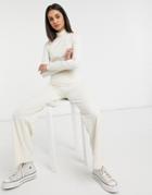 & Other Stories Ribbed Pants Set In Beige-neutral
