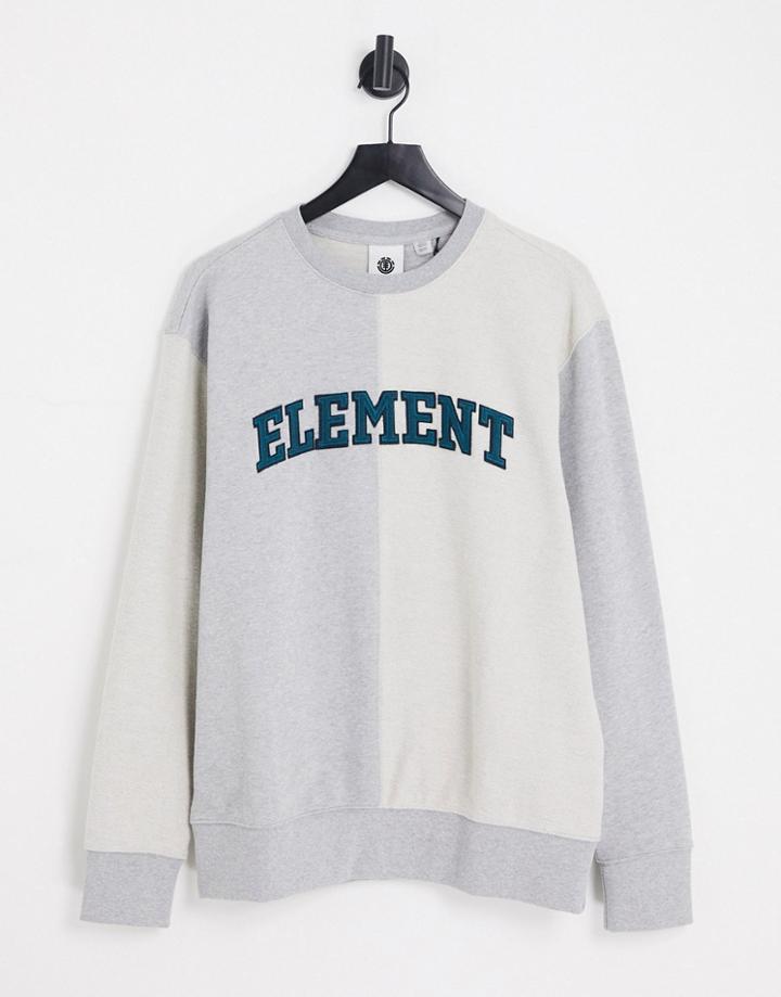 Element Crossfield Reverse Sweatshirt In Gray