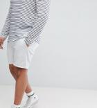 Asos Design Plus Slim Chino Shorts In Ice Gray - Gray
