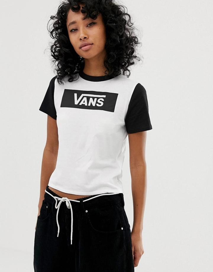 Vans White And Black Ringer T-shirt