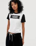 Vans White And Black Ringer T-shirt