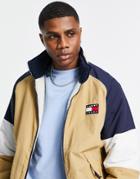 Tommy Jeans Reversible Retro Fleece/cotton Jacket In Navy