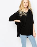 Jdy Drapey Poncho In Black - Bk1