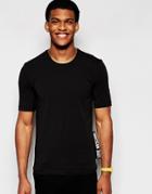 Love Moschino T-shirt With Side Tab Logo - Black