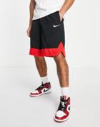 Nike Basketball Dri-fit Icon Shorts In Black/red