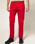Dr Denim Donk Chino - Red