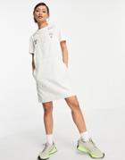 Dr Denim Overall Dress In Off White