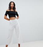 New Look Tall Stripe Culottes - White