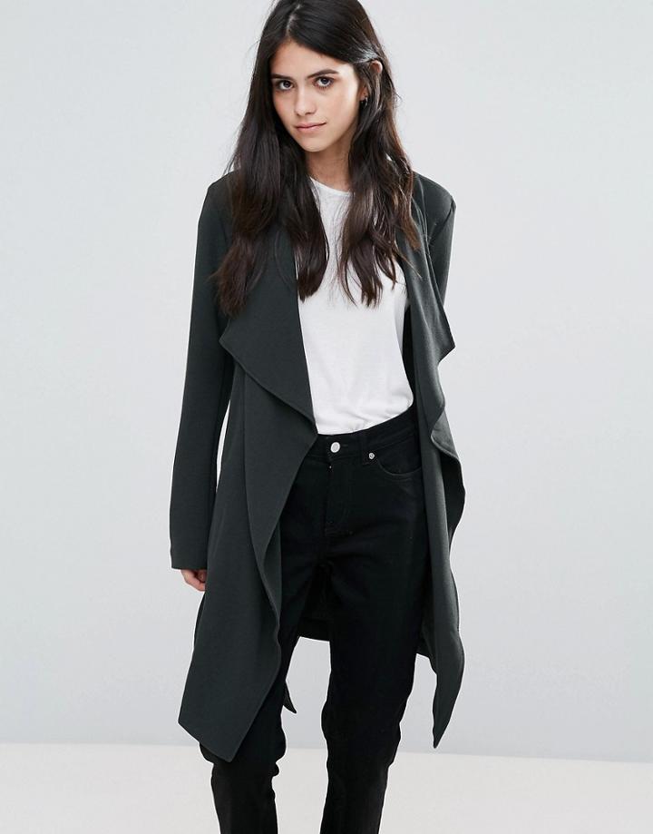 Only Runa Spring Waterfall Coat - Blue