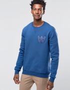 Wood Wood Houston Sweatshirt Aa Logo - Blue