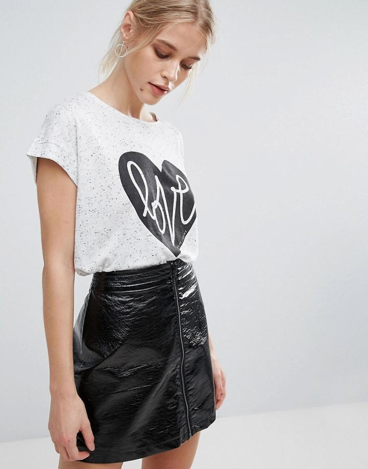 Pepe Jeans Lele Print T-shirt - Gray