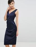 Coast Leticia Heart Neckline Dress - Navy