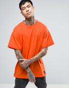 Sixth June Oversized T-shirt In Orange - Orange