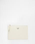 Johnny Loves Rosie Exclusive Clutch Bag With Jewel Embellishment - Ivory
