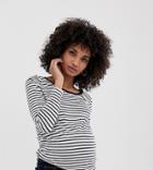 New Look Maternity Long Sleeve Top In Blue - Blue