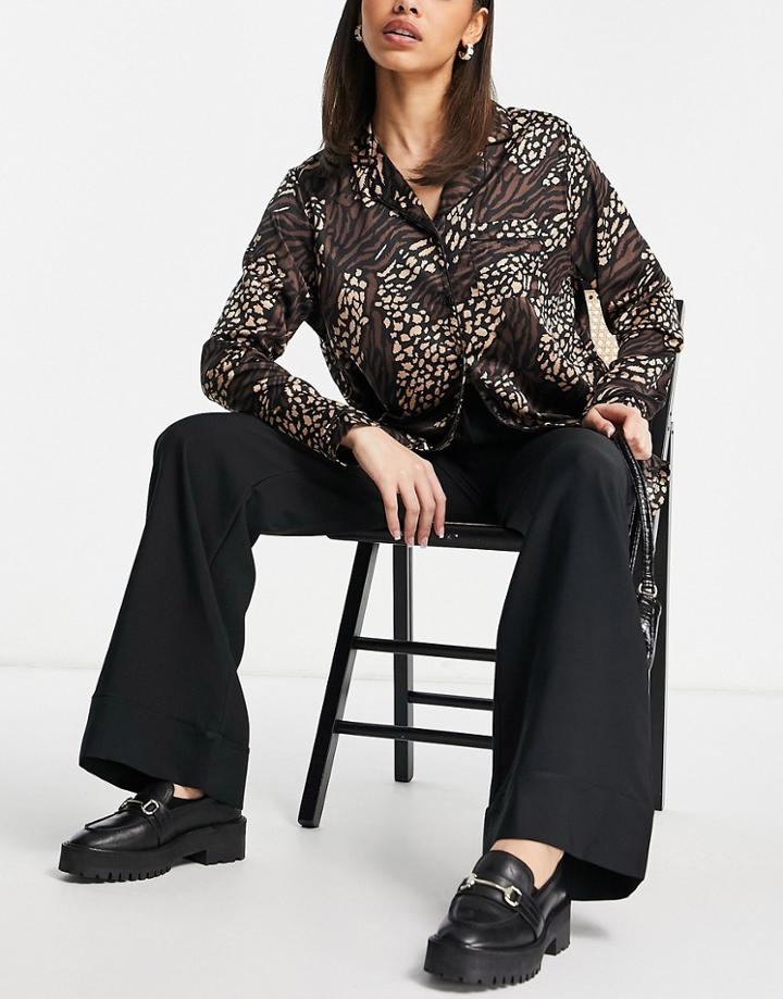 Trendyol Wide Leg Pant In Black