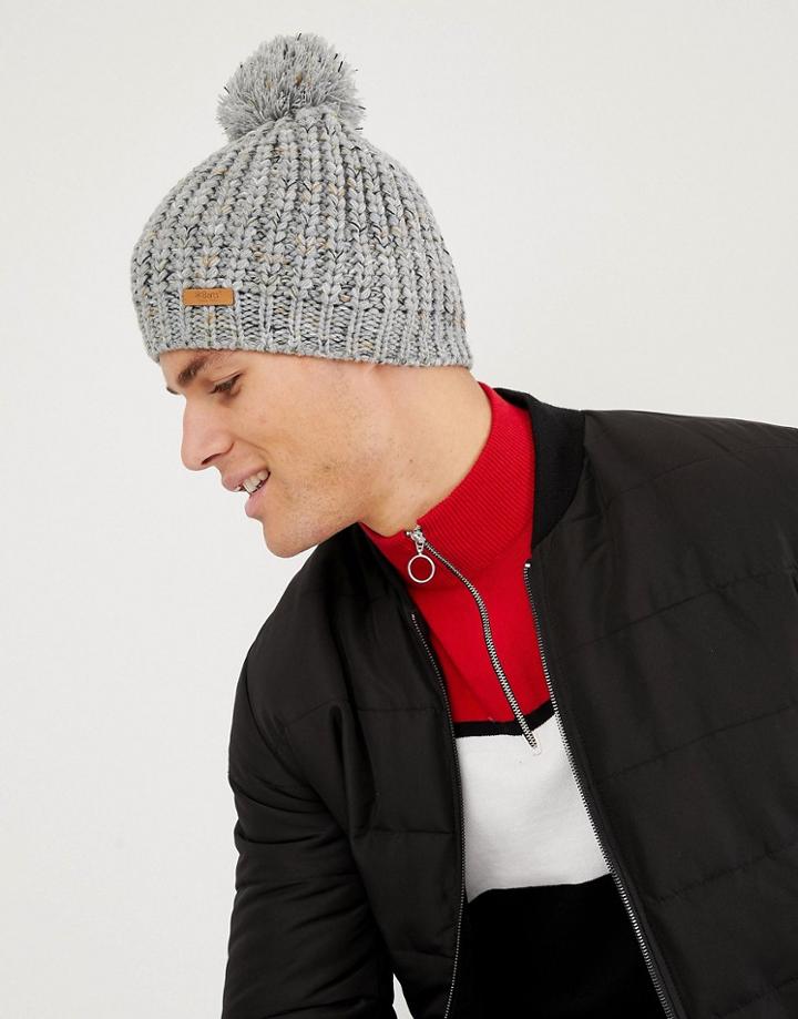 Barts Dust Bobble Beanie - Gray
