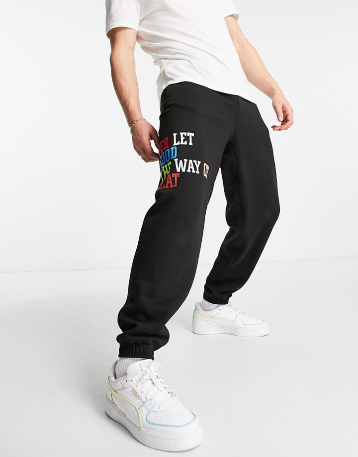 Puma Hoops Sweatpants In Black
