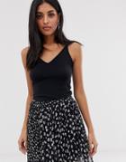 Flounce London Maternity Bardot Satin Midi Dress With Frill At Hem In Abstract Stroke Print-multi
