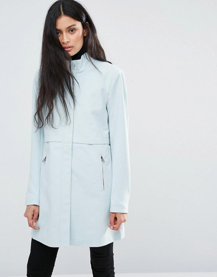 Only Lightweight Jacket With High Neck - Gray