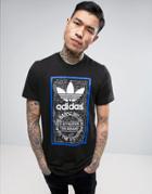 Adidas Originals Printed T-shirt In Black Bp8986 - Black