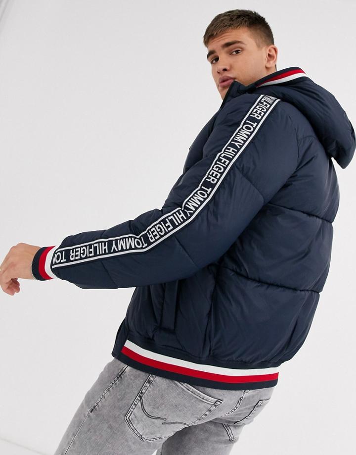 Tommy Hilfiger Cabin Puffer Jacket In Navy