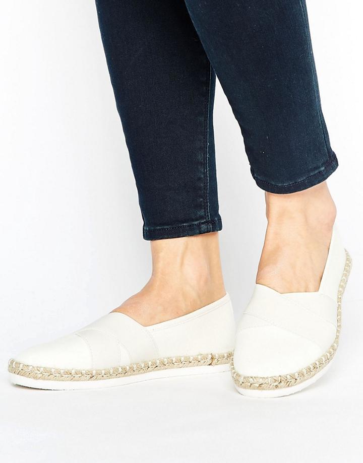 New Look Cross Front Espadrille - White
