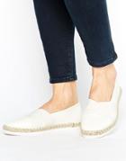 New Look Cross Front Espadrille - White