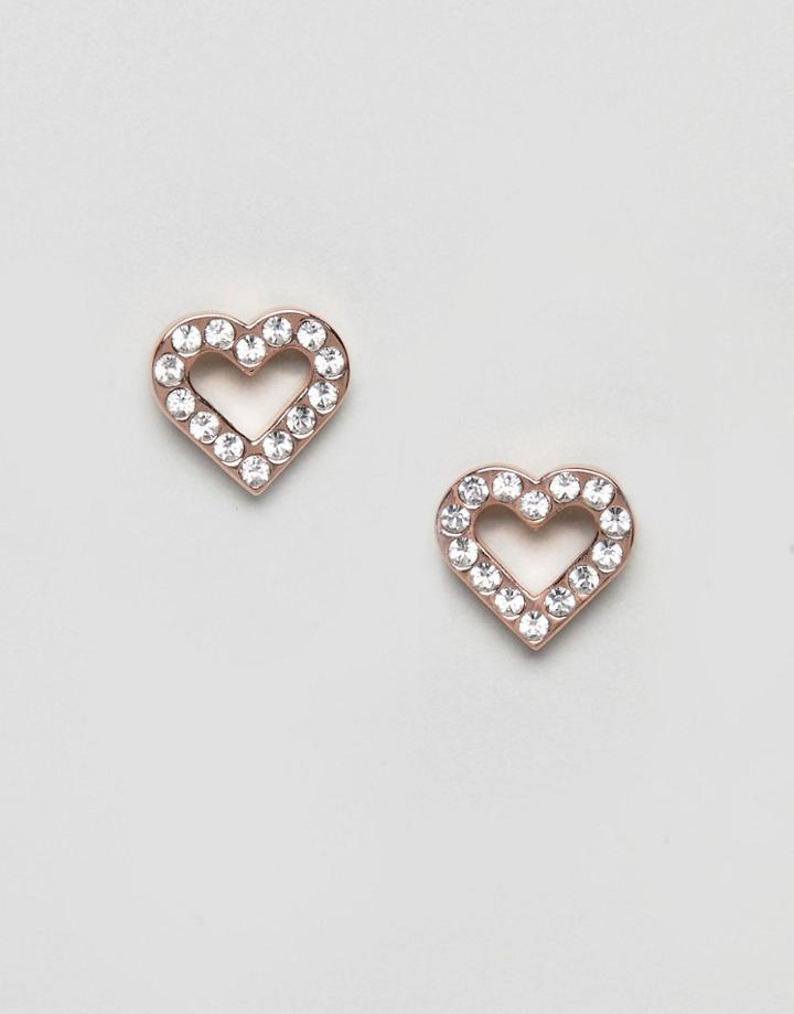 Ted Baker Edvienea Enchanted Heart Stud Earrings - Gold