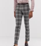 Twisted Tailor Tall Super Skinny Smart Pants In Gray Bold Check - Gray