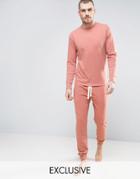 Nocozo Joggers With Cuffed Ankle In Slim Fit - Pink
