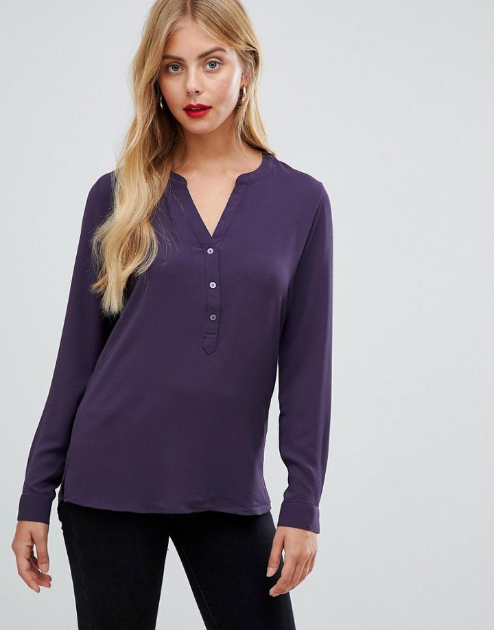 Jdy Track V-neck Blouse - Navy