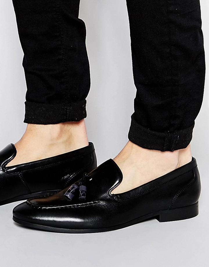 Kurt Geiger Coleman Tassel Loafers - Black