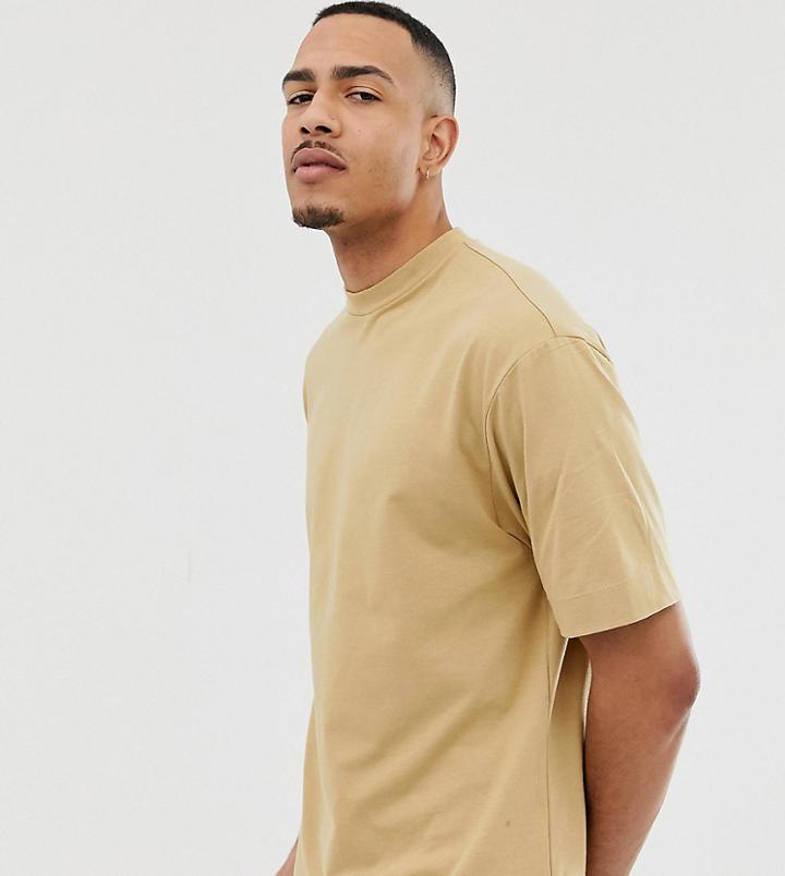 Collusion Tall T-shirt In Tan - Brown