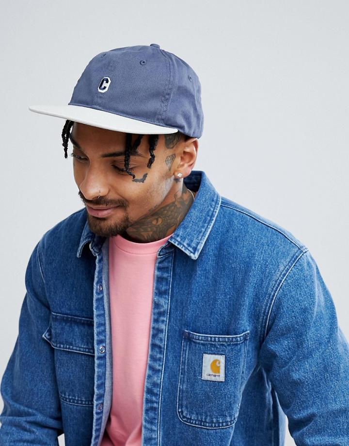 Carhartt Wip Prior Cap In Navy - Navy