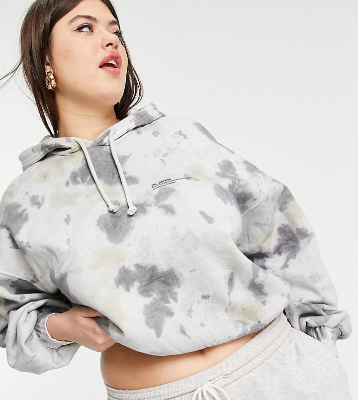 Dr Denim Plus Estrid Hoodie In Tie Dye-multi