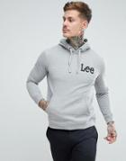 Lee Regular Fit Logo Hoody - Gray