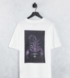 Sixth June Scorpion Back Print Oversize T-shirt In White