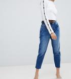 Chorus Petite Core Mom Jeans - Blue