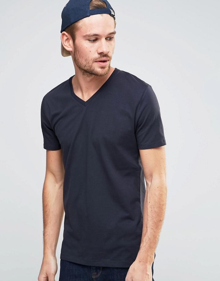 Esprit V-neck T-shirt - Dark Gray