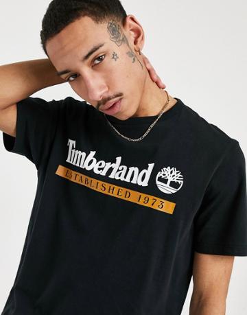 Timberland Established 1973 T-shirt In Black
