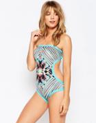 Coco Rave Wild Thing Cut Away Swimsuit - Water