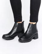 Aldo Manuan Chunky Leather Chelsea Boots - Black