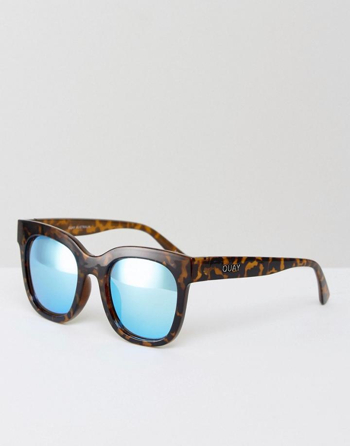 Quay Australia Sagano Tort Frame Sunglasses - Brown